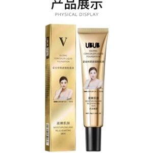 Radiant Gold Concealing Foundation BB Cream - Natural Coverage, Long-Lasting, Conceals Acne Scars
